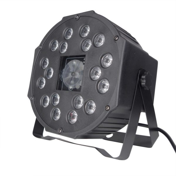 Underwater Lights |   18 LEDs Par Light Stage Lamp Lighting Supported DMX512/ Sound Activated/ Master-slave/ Strobe Mode Black LED Lights & Flashlights Black