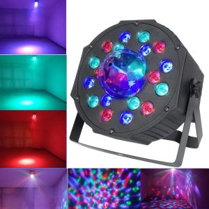 Underwater Lights |   18 Magic Balls Pat Light Stage Light Flashing Large Area Projection KTV Bar Colour Light Black LED Lights & Flashlights Black