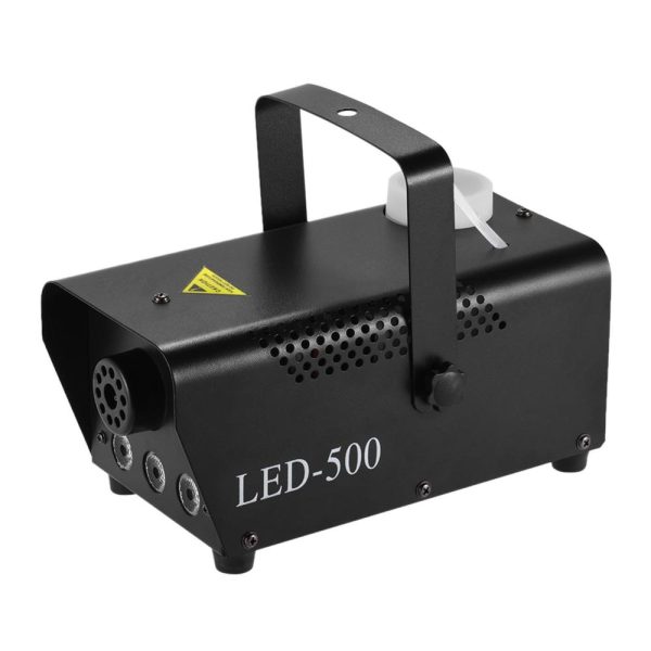 Underwater Lights |   500W RGB Portable Fog Machine with 3-Color LED Lights 250ml Tank Remote Control Black LED Lights & Flashlights Black