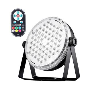 Underwater Lights |   60LEDs Par Lights Stage Par Light RGB LED Lamp Sound Activated Auto Play with Remote Control for Stage Wedding Party Disco DJ Show Club Bar Black LED Lights & Flashlights Black