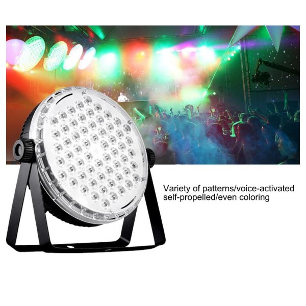 Underwater Lights |   60LEDs Par Lights Stage Par Light RGB LED Lamp Sound Activated Auto Play with Remote Control for Stage Wedding Party Disco DJ Show Club Bar Black LED Lights & Flashlights Black