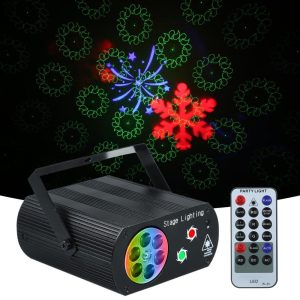 Underwater Lights |   AC100-240V 5W 3 LEDs RGB Mini Water W-ave Ripple Effect Stage Light Black LED Lights & Flashlights Black