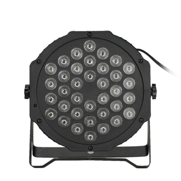 Underwater Lights |   AC90-240V 24W 36 LEDs RGB Mini Stage Par Light Lighting Fixture with IR Remote Control Controller Black LED Lights & Flashlights Black