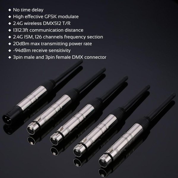 Underwater Lights |   DMX512 2.4G ISM Wireless Silver LED Lights & Flashlights Silver