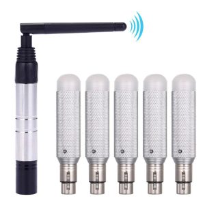 Underwater Lights |   DMX512 2.4G ISM Wireless Transmitter + 5pcs Receivers Black & Silvery LED Lights & Flashlights Black & Silvery