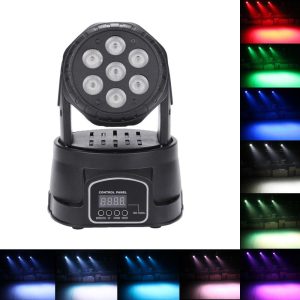 Underwater Lights |   DMX512 Mini Head Moving Stage Light Black LED Lights & Flashlights Black