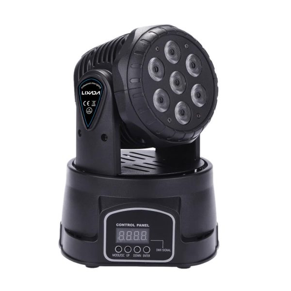 Underwater Lights |   DMX512 Mini Head Moving Stage Light Black LED Lights & Flashlights Black