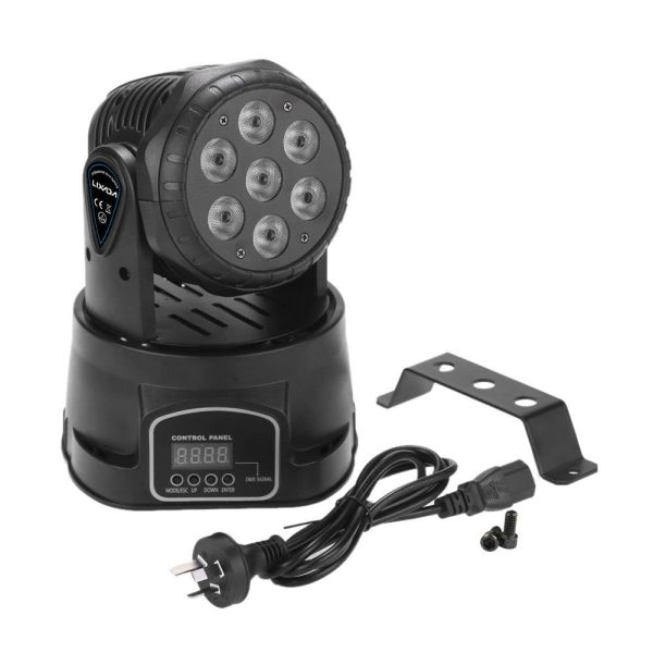 Underwater Lights |   DMX512 Mini Head Moving Stage Light Black LED Lights & Flashlights Black