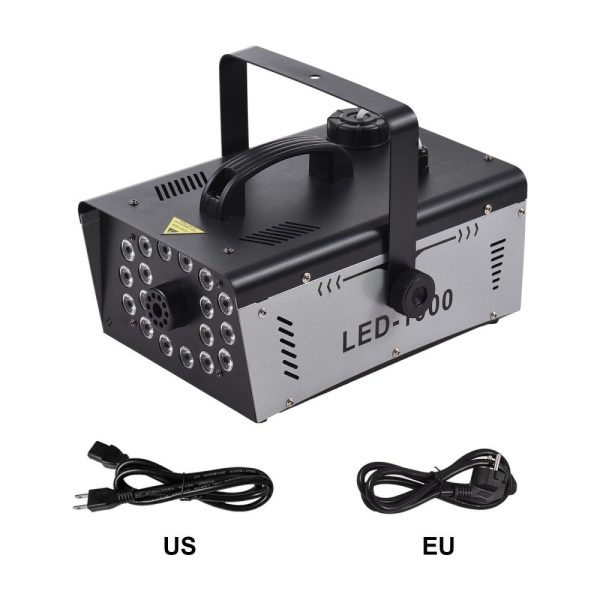 Underwater Lights |   Outdoor 18 LED Lights 13 Colors 1000W 5000CFM Smoke Machine Fog Machine with 1 Wired Receiver and 2 Wireless Remote Controls LED Lights & Flashlights Underwater Lights