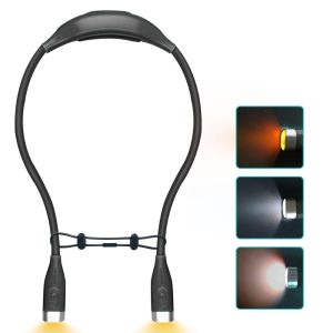 Other |   Adjustable LED Neck Light for Reading Outdoor Activities and Night Running Black LED Lighting Black