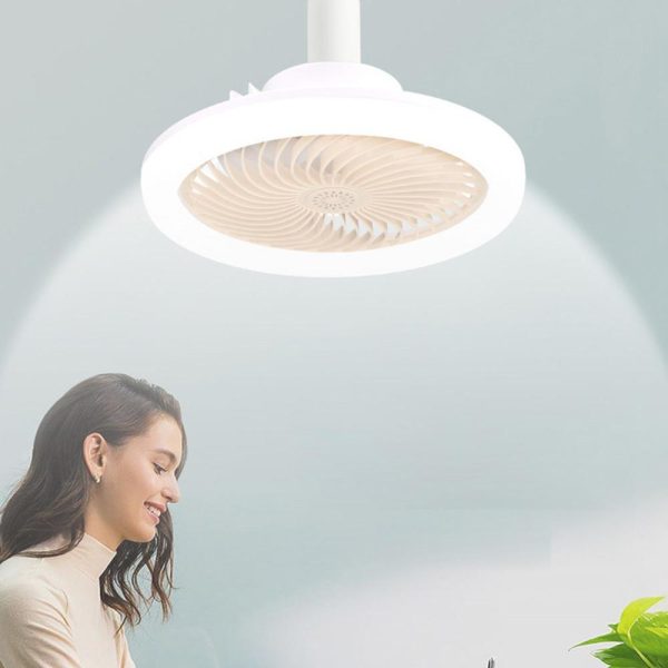 RGB Controlers |   Intelligent Remote Control LED Fan Light E27 Screw Dimmable Bedroom Aromatherapy Lighting Fan Light White LED Lighting RGB Controlers