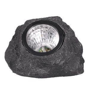 Headlights |   Solar-Powered Simulated Stone Lamp Outdoor Courtyard Garden Landscape Light Solar Spotlight Intelligent Lawn Lamp Light Black Headlights Black